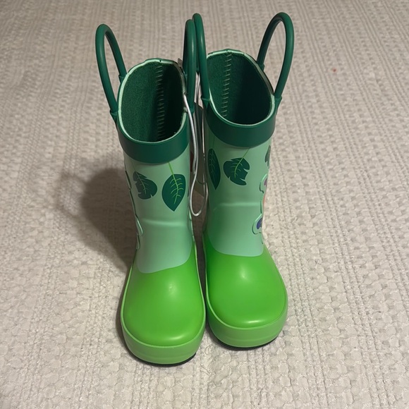 Cat & Jack Green Waterproof Rain Kesi Boots - Picture 1 of 4